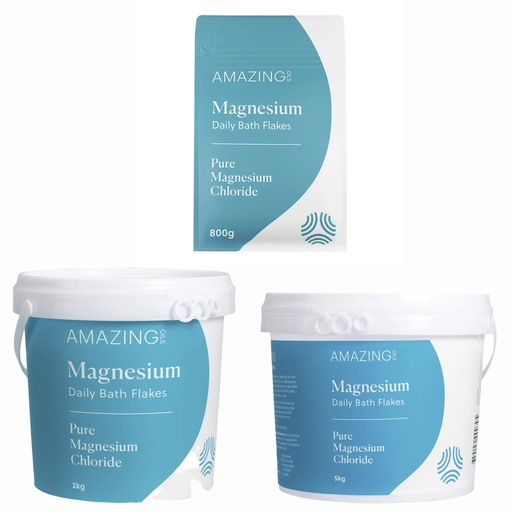 AMAZING OILS | Magnesium Daily Bath Flakes Pure Magnesium Chloride