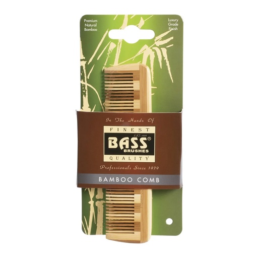 BASS BRUSHES | Bamboo Comb Pocket Size Fine Tooth