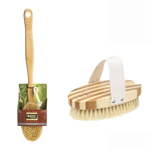 BASS BRUSHES | The Skin Brush Bamboo Handle, Sisal Bristles