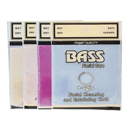 BASS FACIAL CARE｜去角質臉部清潔布（顏色隨機）