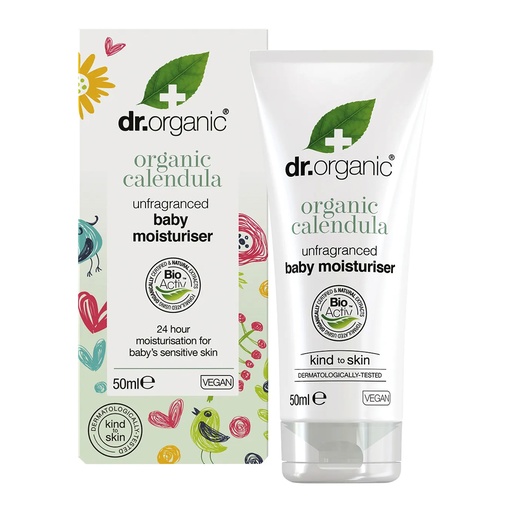DR ORGANIC | Unfragranced Baby Moisturiser Organic Calendula 50ml