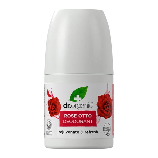 DR ORGANIC | 有機玫瑰奧圖滾珠除臭劑，50毫升