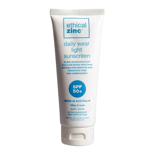 ETHICAL ZINC | Daily Wear Light Sunscreen SPF 50+, 100g