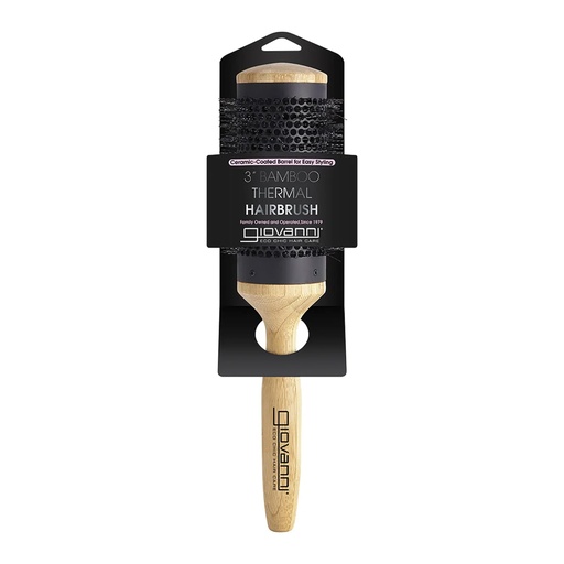GIOVANNI | Bamboo Hair Brush Thermal Ceramic Coated Barrel