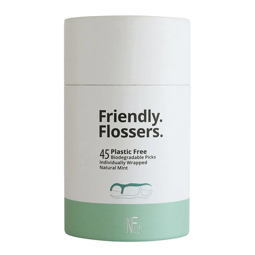 NFCO. | Friendly Flossers Bio Dental Picks Natural Mint 45pcs