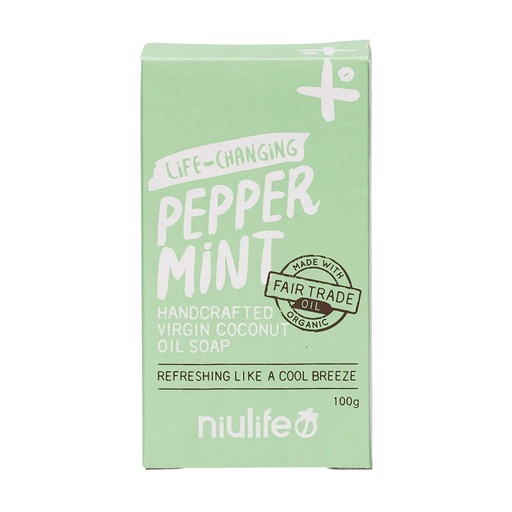 NIULIFE | Coconut Oil Soap Peppermint 100g