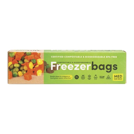 BIOTUFF | Compostable Freezer Bags Medium Bags 4L 25pk