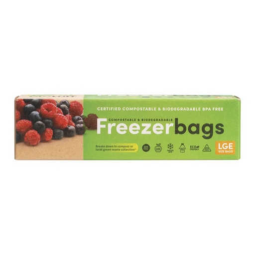BIOTUFF | Compostable Freezer Bags Large Bags 6L 20pk