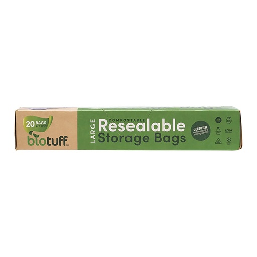 BIOTUFF | Resealable Large Storage Bags 27x30cm 20pk