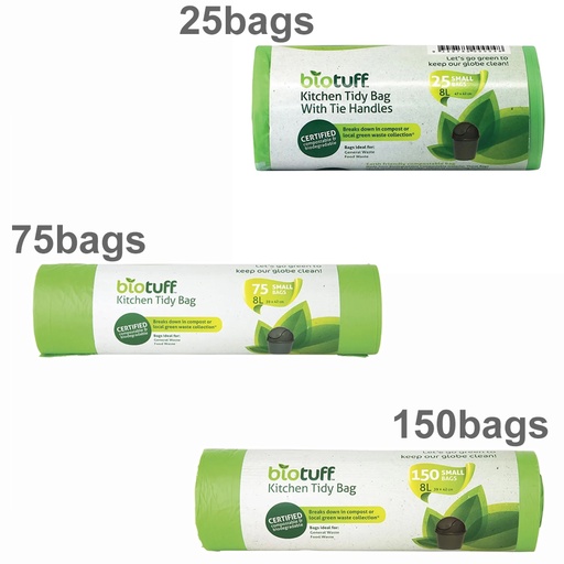 BIOTUFF | Kitchen Tidy Bag Small Bags 8L