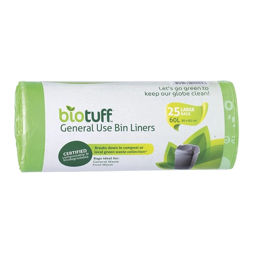 BIOTUFF｜通用垃圾袋 大型 60升 25片裝