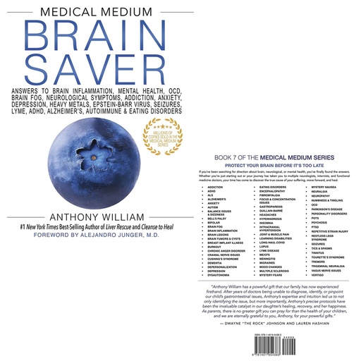 BOOK | Medical Medium Brain Saver by Anthony William