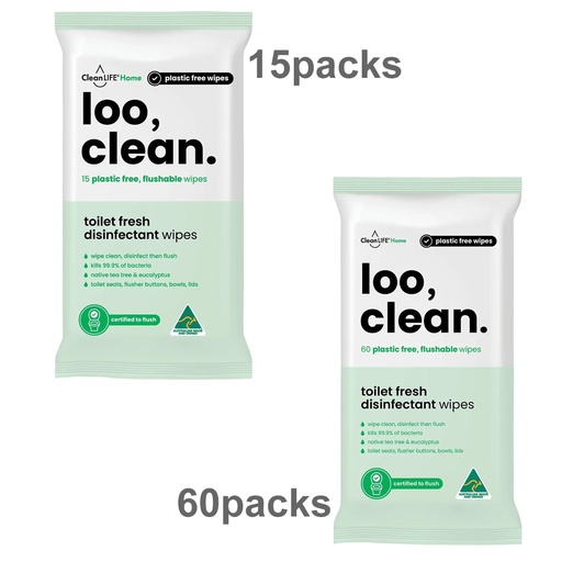 CLEANLIFE | 可沖洗無塑清潔濕巾