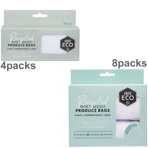 EVER ECO | Reusable Produce Bags Recycled Polyester Mesh