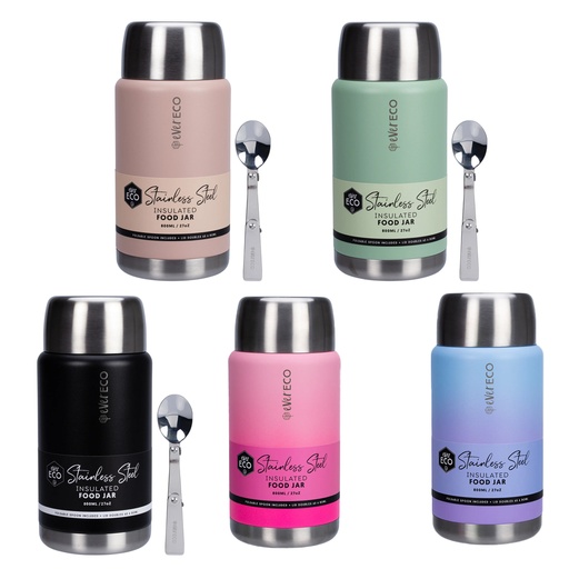EVER ECO | Insulated Stainless Steel Food Jar, 800ml - assorted colour
