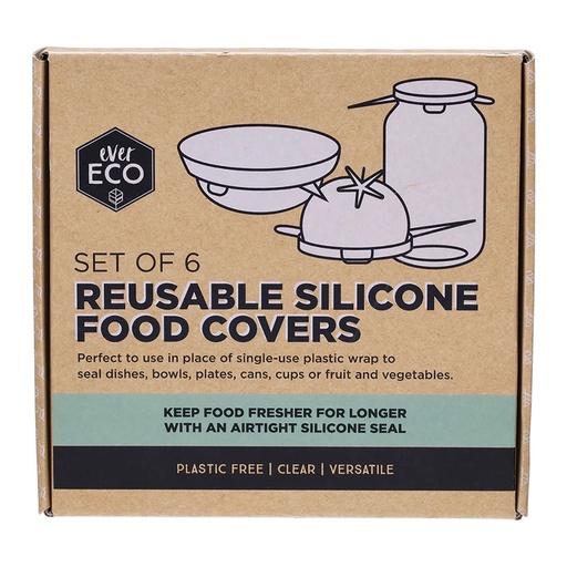 EVER ECO | Reusable Silicone Food Covers, set of 6pk
