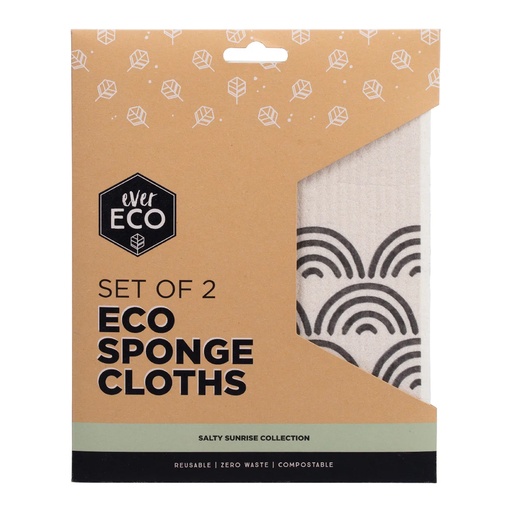 EVER ECO | Eco Sponge Cloths Salty Sunrise 2pk
