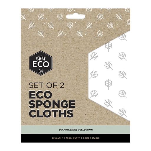 EVER ECO | 海綿抹布 北歐樹葉系列 2片裝