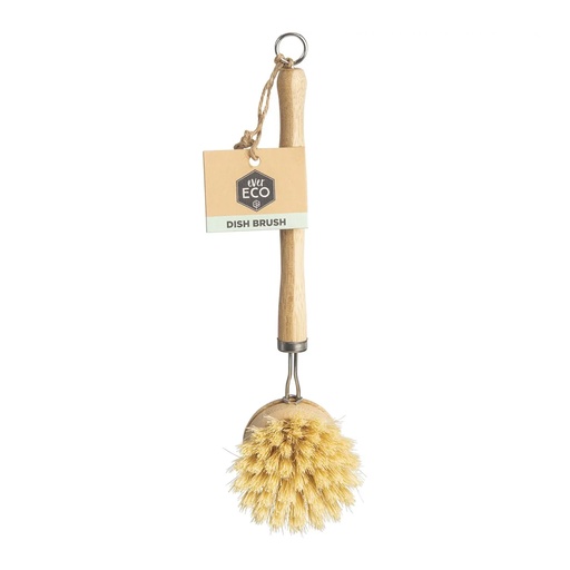 EVER ECO | Dish Brush Bamboo Handle, Sisal Bristles