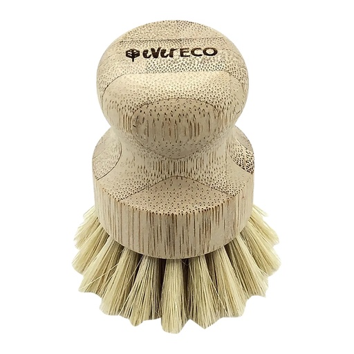 EVER ECO | Veggie Scrubber Bamboo Handle, Sisal Bristles