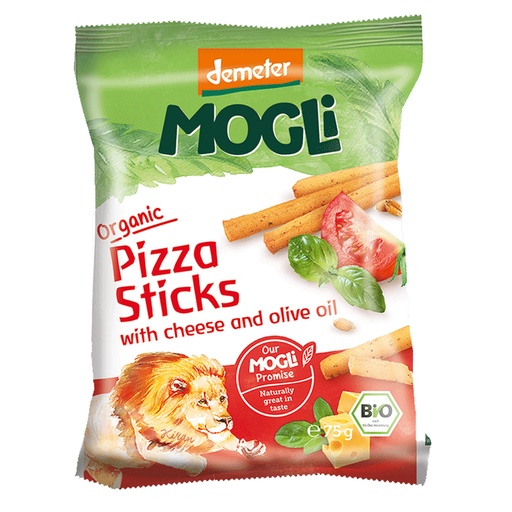 MOGLI | Organic Pizza Sticks with Cheese and Olive Oil 75g