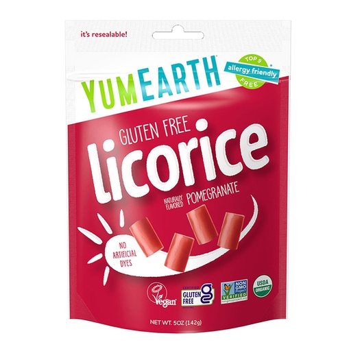 YUMEARTH | Organic Licorice Pomegranate 142g