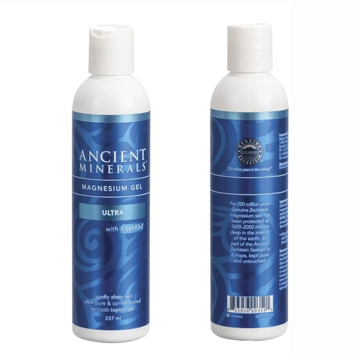 ANCIENT MINERALS | Magnesium Gel (50%) & MSM Ultra 237ml