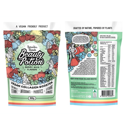 BOTANIKA BLENDS | Beauty Potion Berry Nice Vegan Collagen Boost 300g