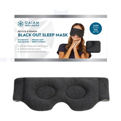 GAIAM | 恢復與更新黑色遮光眼罩