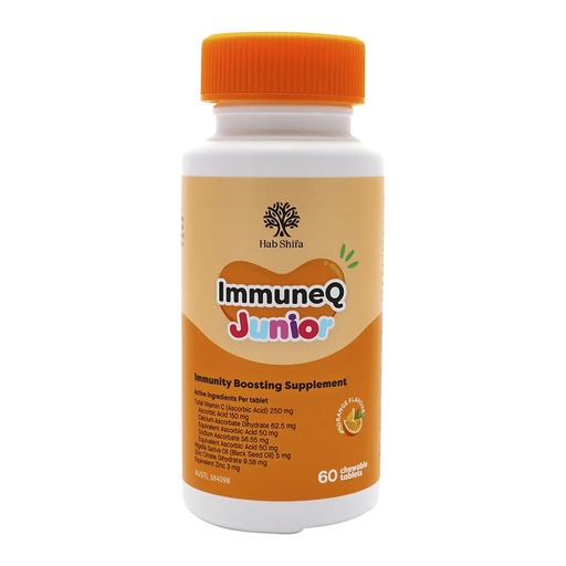 HAB SHIFA | ImmuneQ Junior Orange Flavour Chewable Tablets 60 Tabs
