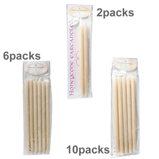 HONEYCONE | Ear Candles with Filter 100% Unbleached Cotton