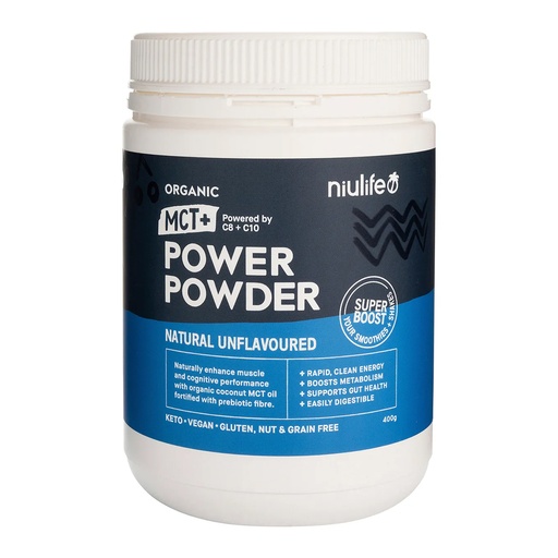 NIULIFE | Organic MCT+ Power Powder Natural Unflavoured 400g