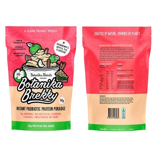 BOTANIKA BLENDS | Botanika Brekky 益生菌粥 – 蘋果派口味，1kg