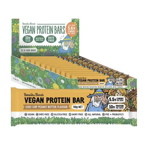 BOTANIKA BLENDS | Vegan Protein Bars Choc Chip Peanut Butter 40g