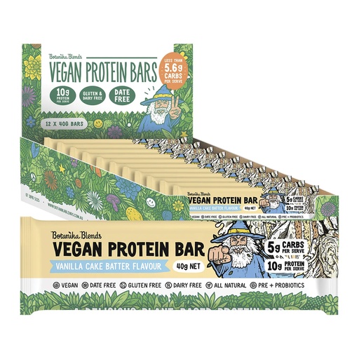 BOTANIKA BLENDS | Vegan Protein Bars Vanilla Cake Batter 40g