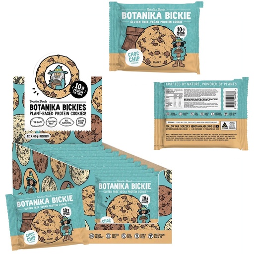 BOTANIKA BLENDS | Botanika Bickie 蛋白餅乾 – 巧克力豆口味，60g