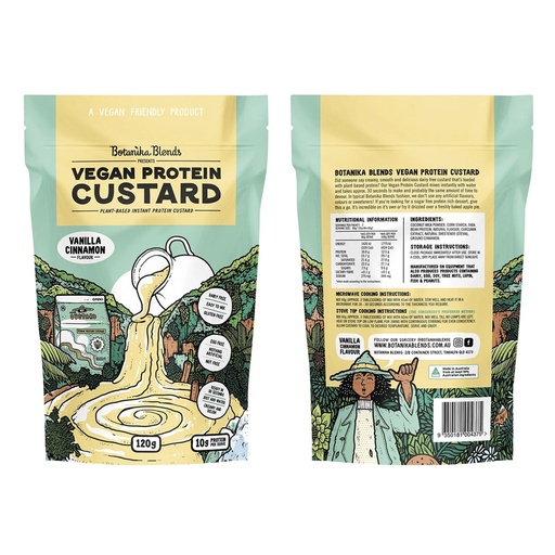 BOTANIKA BLENDS | Vegan Protein Custard Vanilla Cinnamon 120g