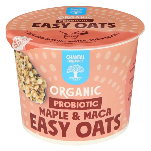 CHANTAL ORGANICS | Organic Probiotic Easy Oats Maple & Maca 65g