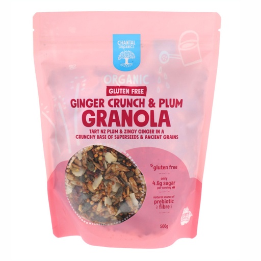 CHANTAL ORGANICS | Gluten Free Ginger Crunch & Plum Granola 500g